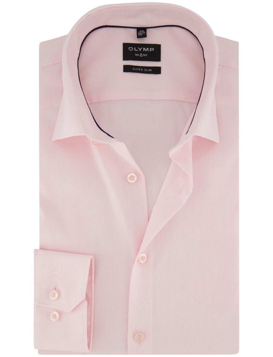 Roze mouwlengte 7 super slim fit overhemd OLYMP