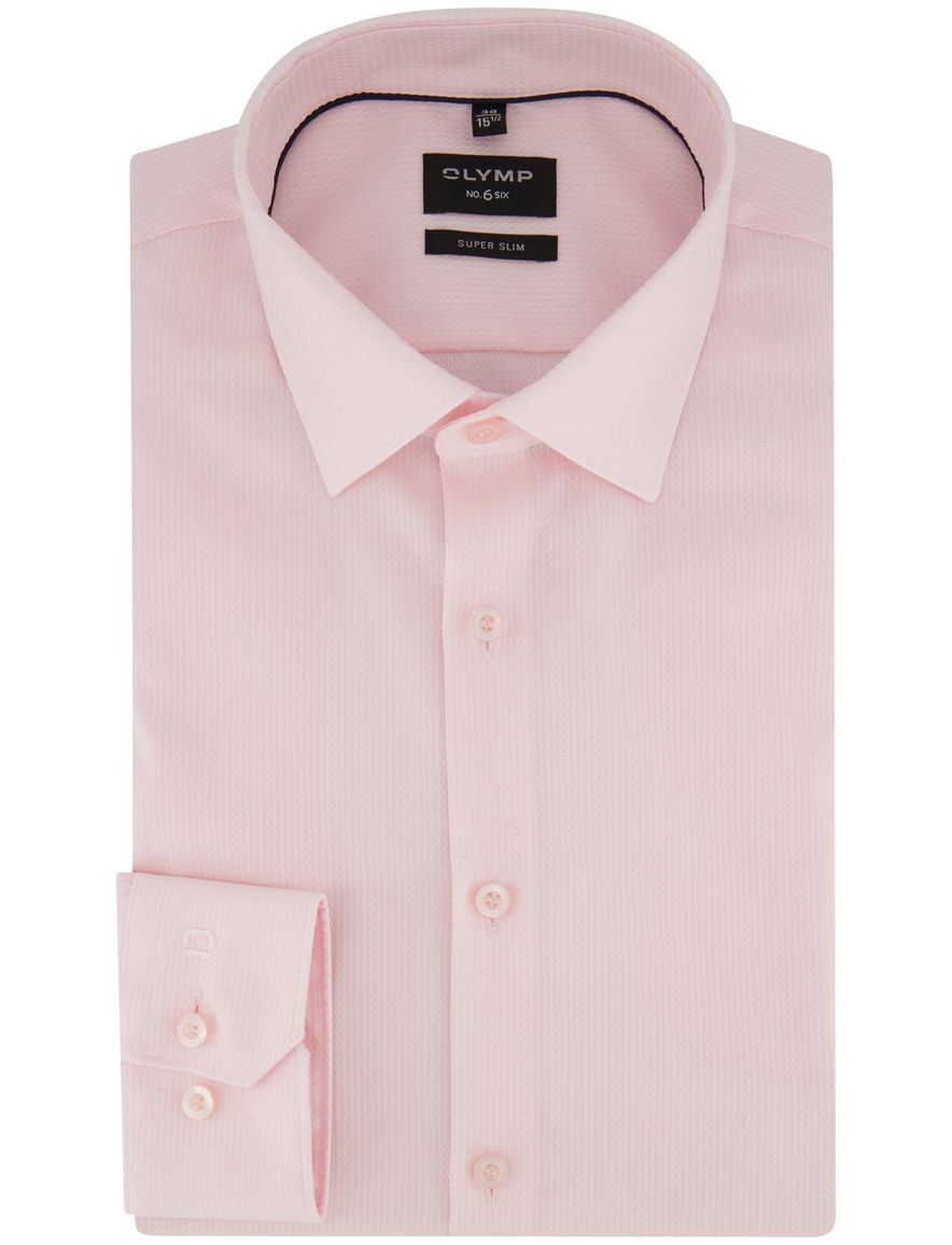 Roze mouwlengte 7 super slim fit overhemd OLYMP