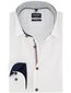 Wit overhemd Olymp Luxor Modern fit strijkvrij mouwlengte 7