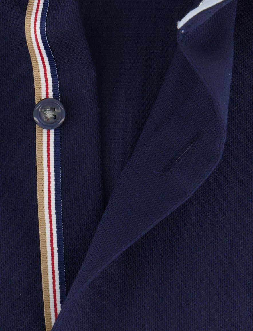 Olymp Modern Fit overhemd navy mouwlengte 7