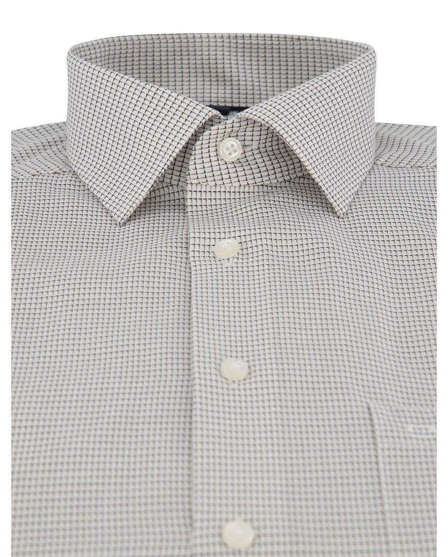 Olymp overhemd strijkvrij printje normale fit borstzak