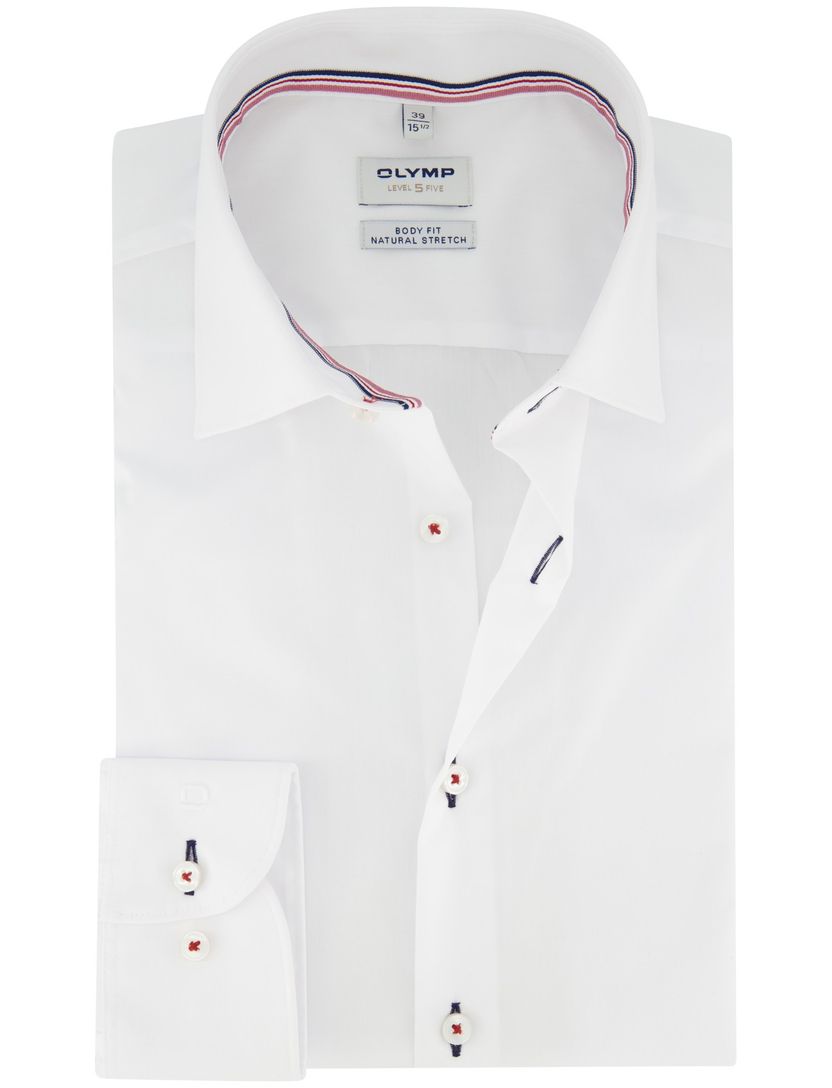 OLYMP Level 5 shirt wit flexibel natural stretch
