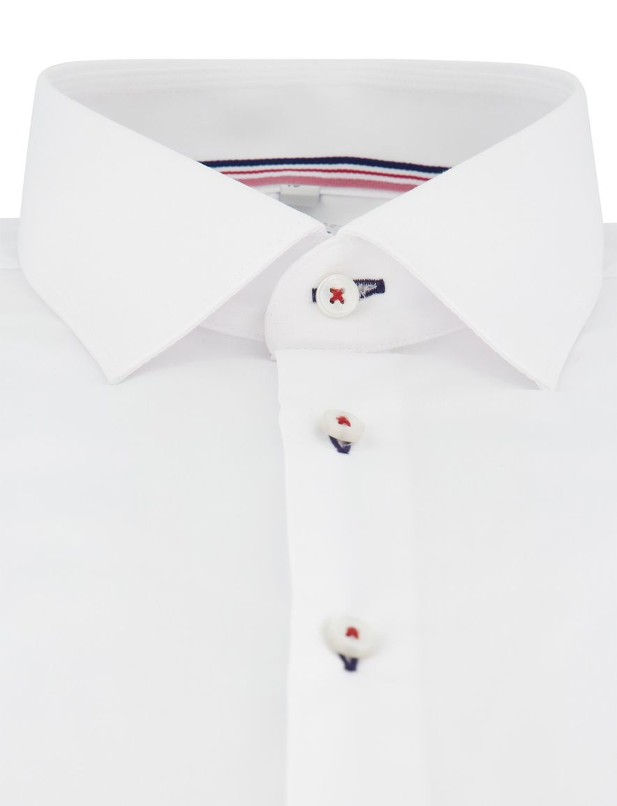 Wit stretch overhemd OLYMP Level Five natural stretch