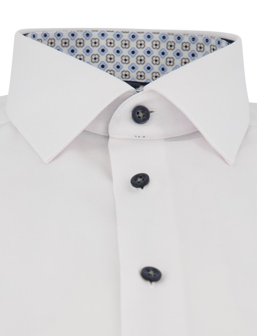 Wit overhemd Olymp Luxor Modern fit korte mouw strijkvrij