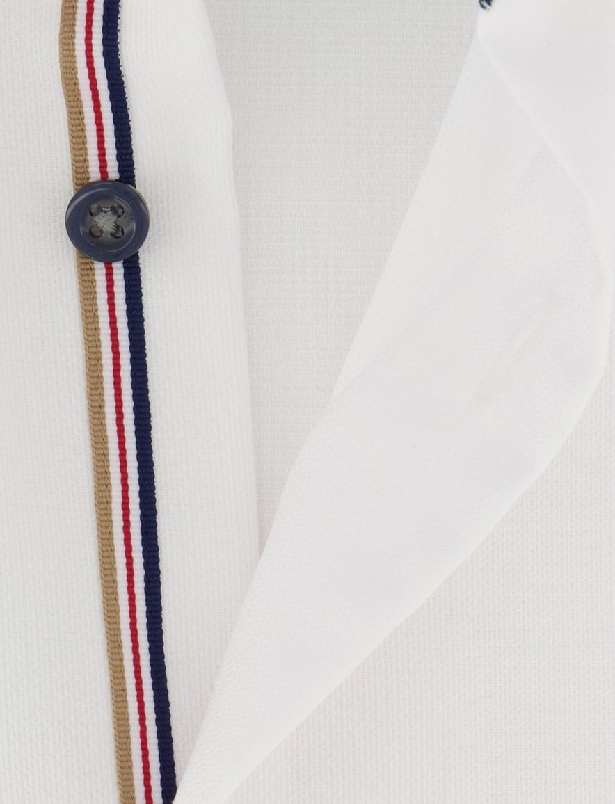 Wit overhemd Olymp Luxor Modern fit korte mouw strijkvrij