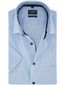Blauw gestreept overhemd Olymp Luxor Modern fit korte mouw