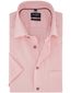 Roze overhemd Olymp Modern fit korte mouw strijkvrij