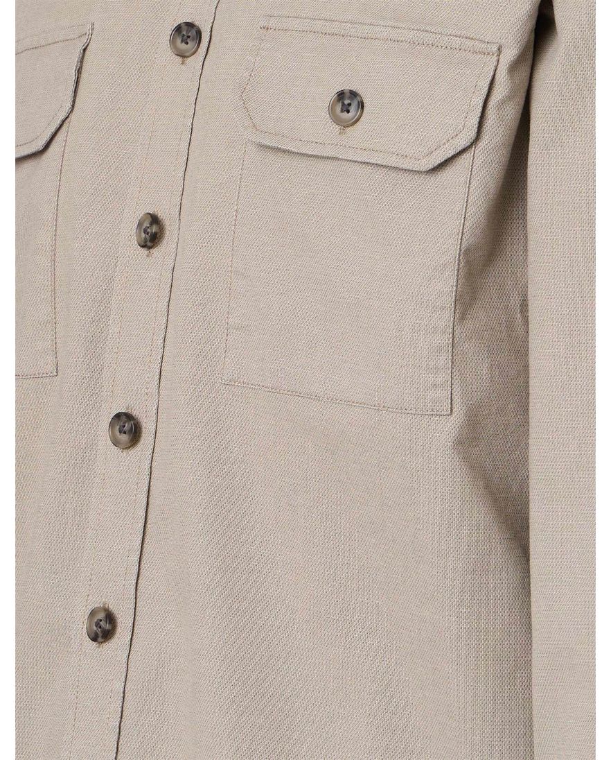 Overshirt beige Casa Moda knopensluiting