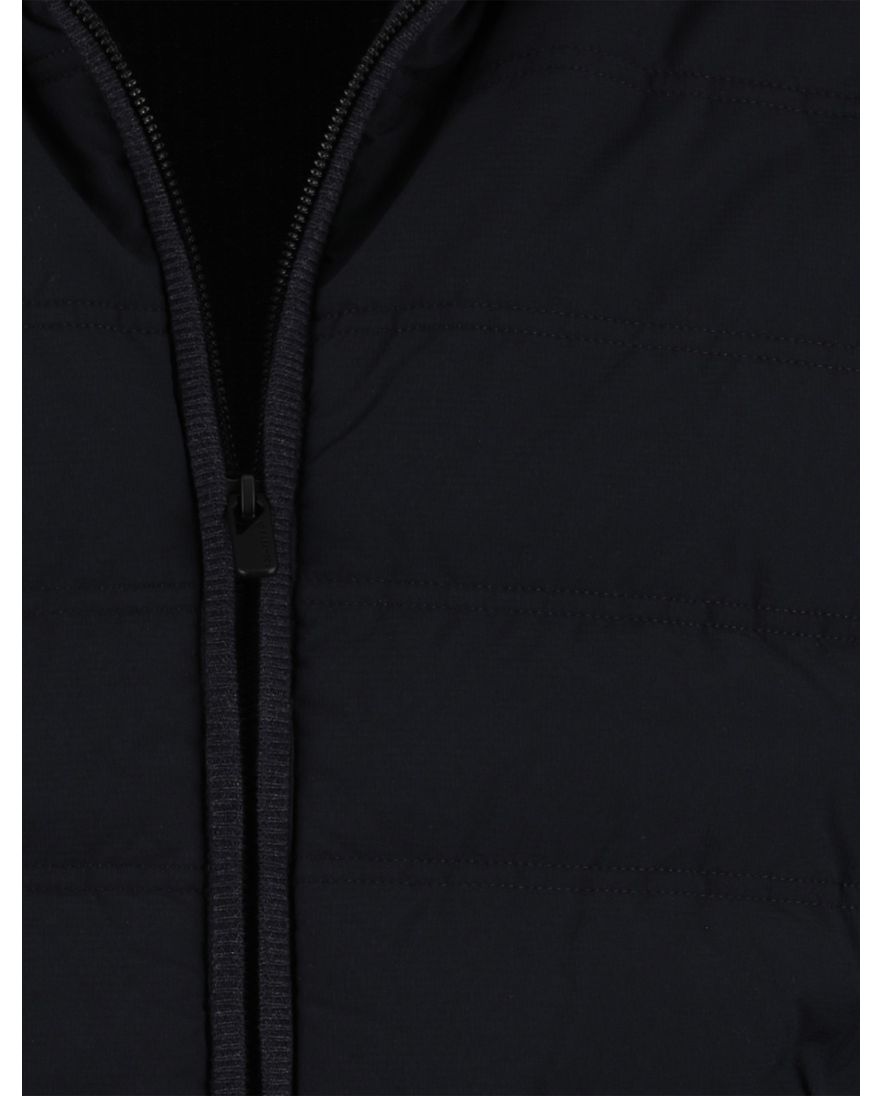 Outdoorvest donkerblauw Casa Moda gebreide mouwen gewatteerd