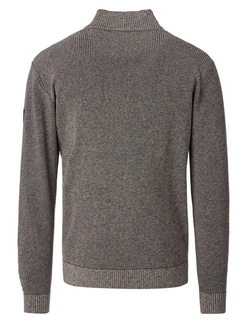 Vest Casa Moda bruin gemeleerd gebreid