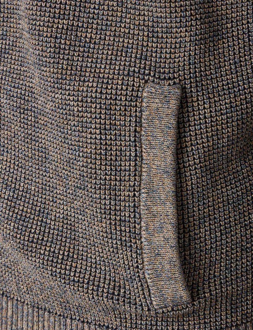 Vest Casa Moda bruin gemeleerd gebreid