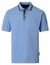 polo blauw Casa Moda korte mouw 3-knoops met borstzak