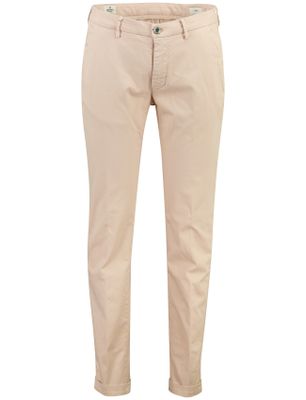 Mason's pantalon Mason's chino roze zonder omslag slim fit effen