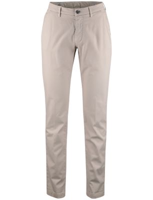 Mason's chino pantalon Mason's normale fit creme zonder omslag