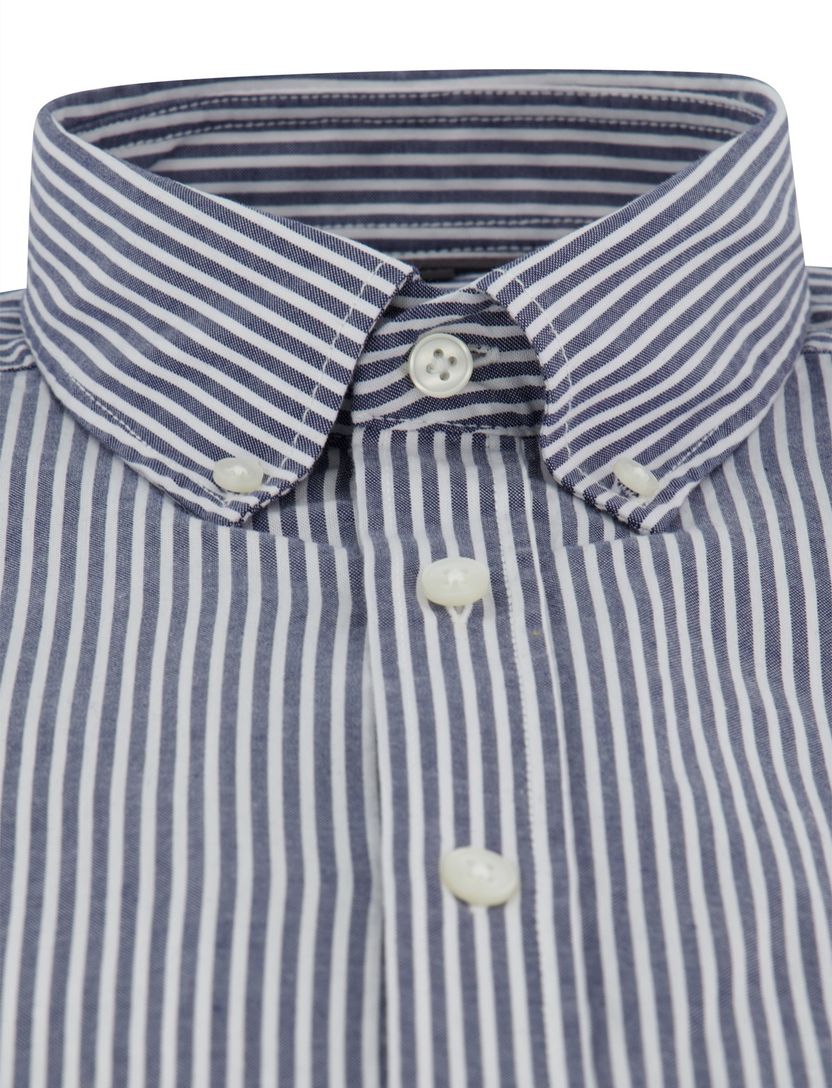 Gestreept overhemd Casa Moda Casual Fit blauw