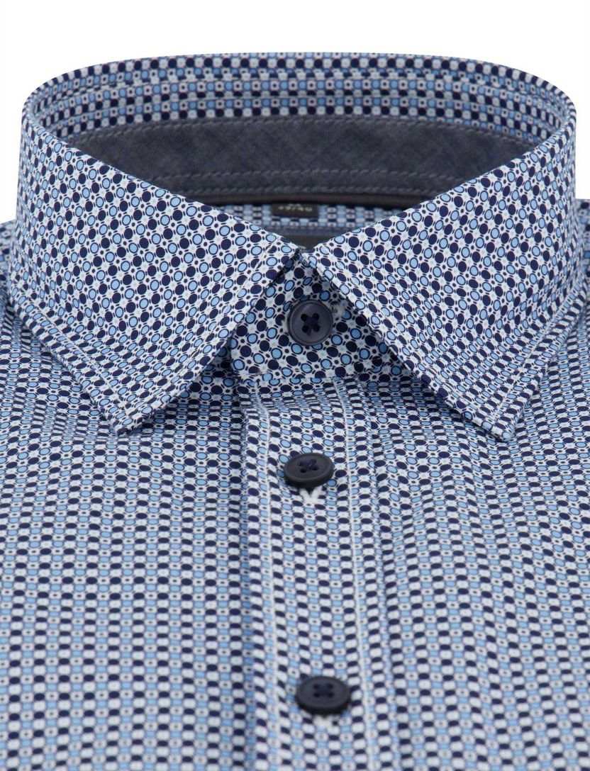 Overhemd Casa Moda Casual Fit blauw geprint