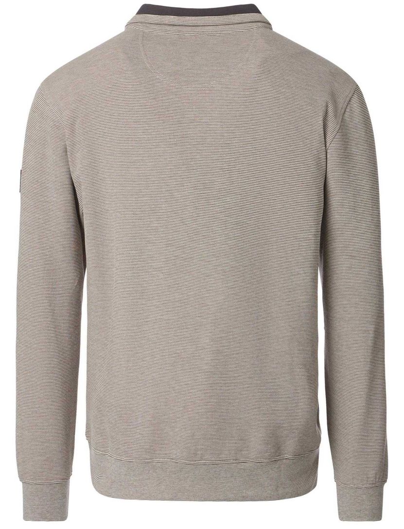 Half zip trui Casa Moda beige gemeleerd