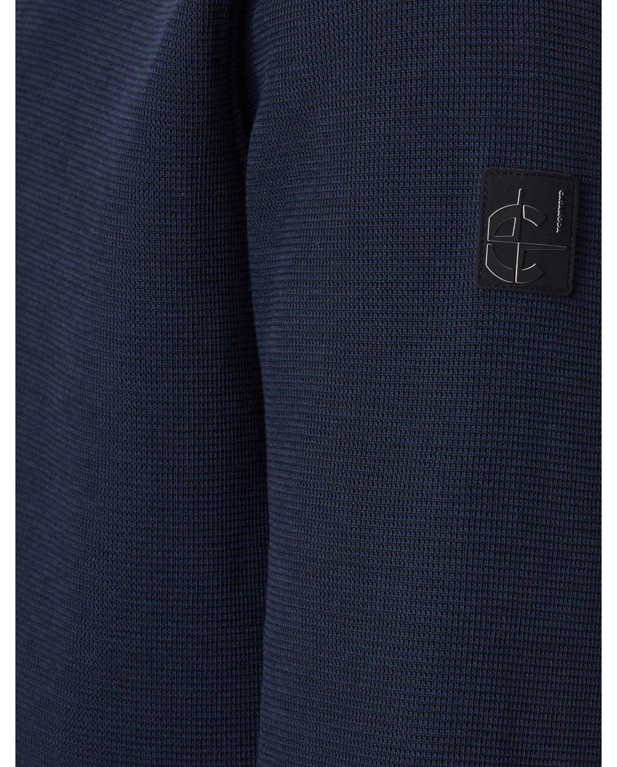 Casa Moda vest donkerblauw gebreid