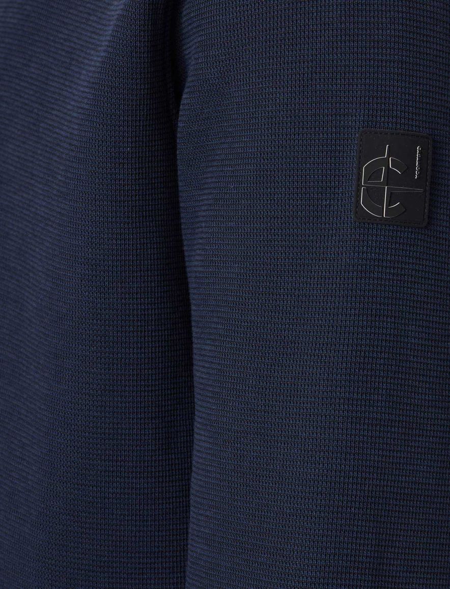 Casa Moda vest donkerblauw gebreid