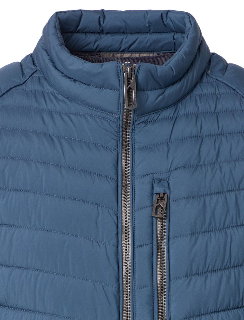 Blauwe tussenjas Casa Moda gewatteerd effen