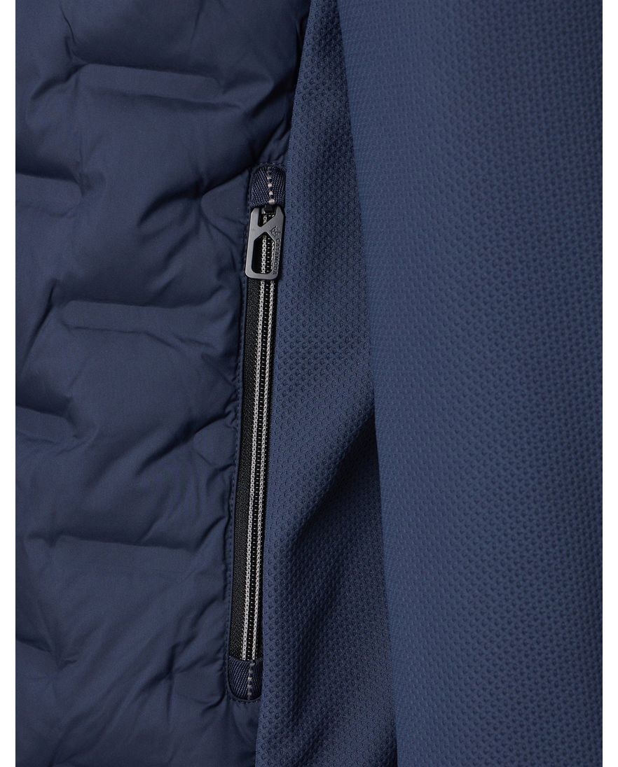 Tussenjas Casa Moda donkerblauw structuur borstzak