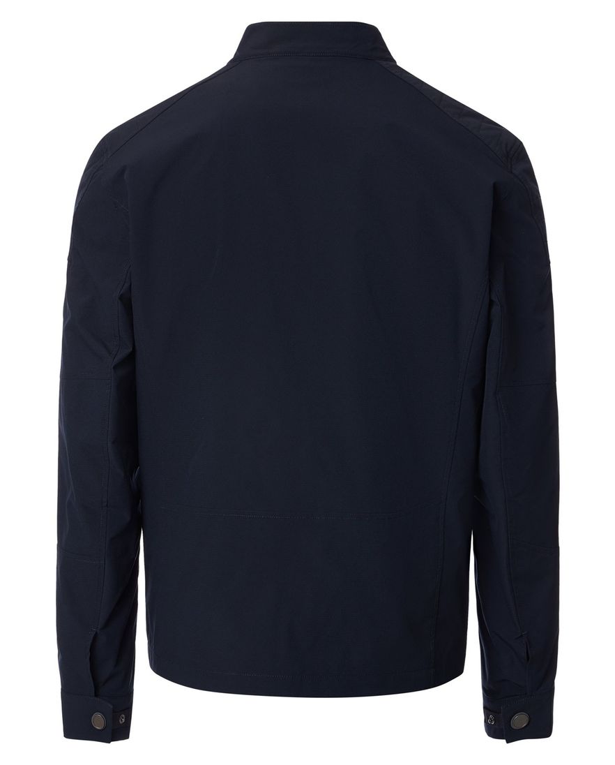 Donkerblauwe tussenjas Casa Moda zakken met rits