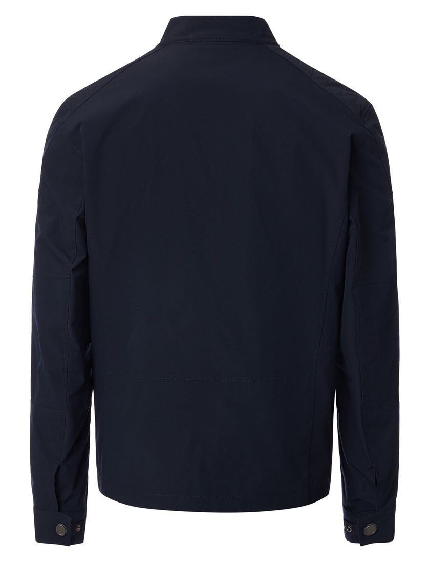 Tussenjas Casa Moda donkerblauw twee borstzakken rits