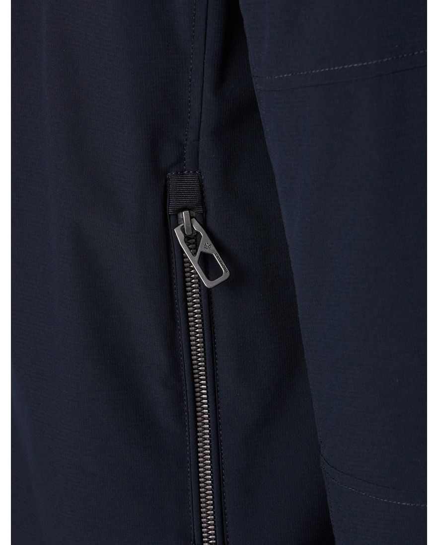 Donkerblauwe tussenjas Casa Moda zakken met rits