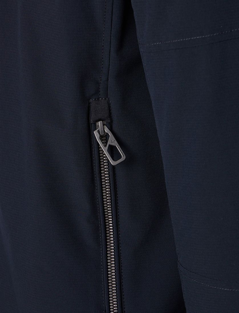 Tussenjas Casa Moda donkerblauw twee borstzakken rits