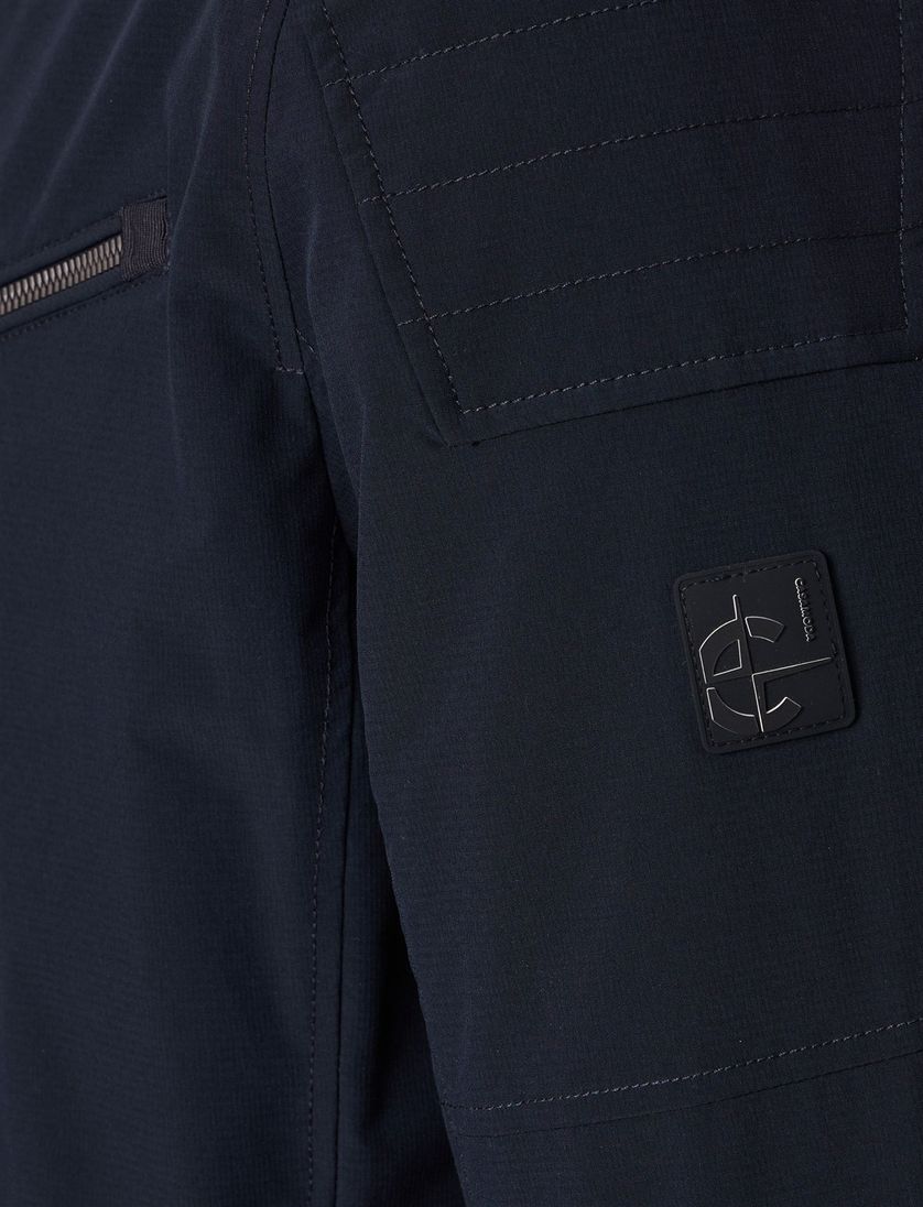 Tussenjas Casa Moda donkerblauw twee borstzakken rits