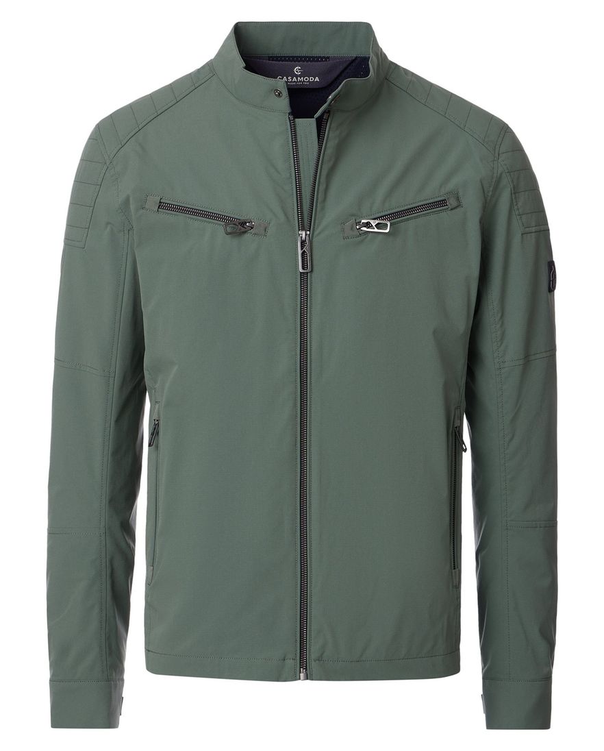 Tussenjas Casa Moda groen zakken met rits