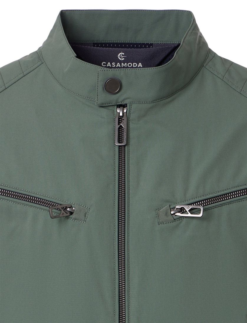 Groene tussenjas Casa Moda dubbele borstzak