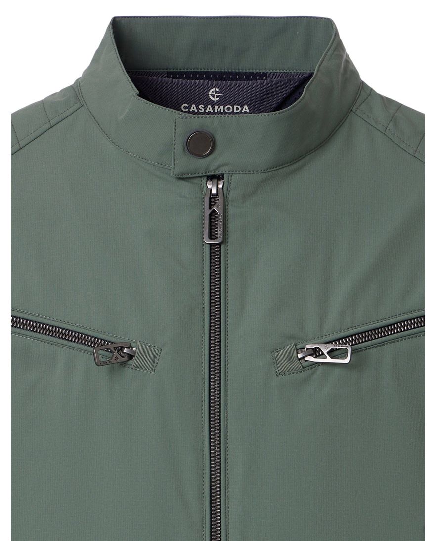 Tussenjas Casa Moda groen zakken met rits