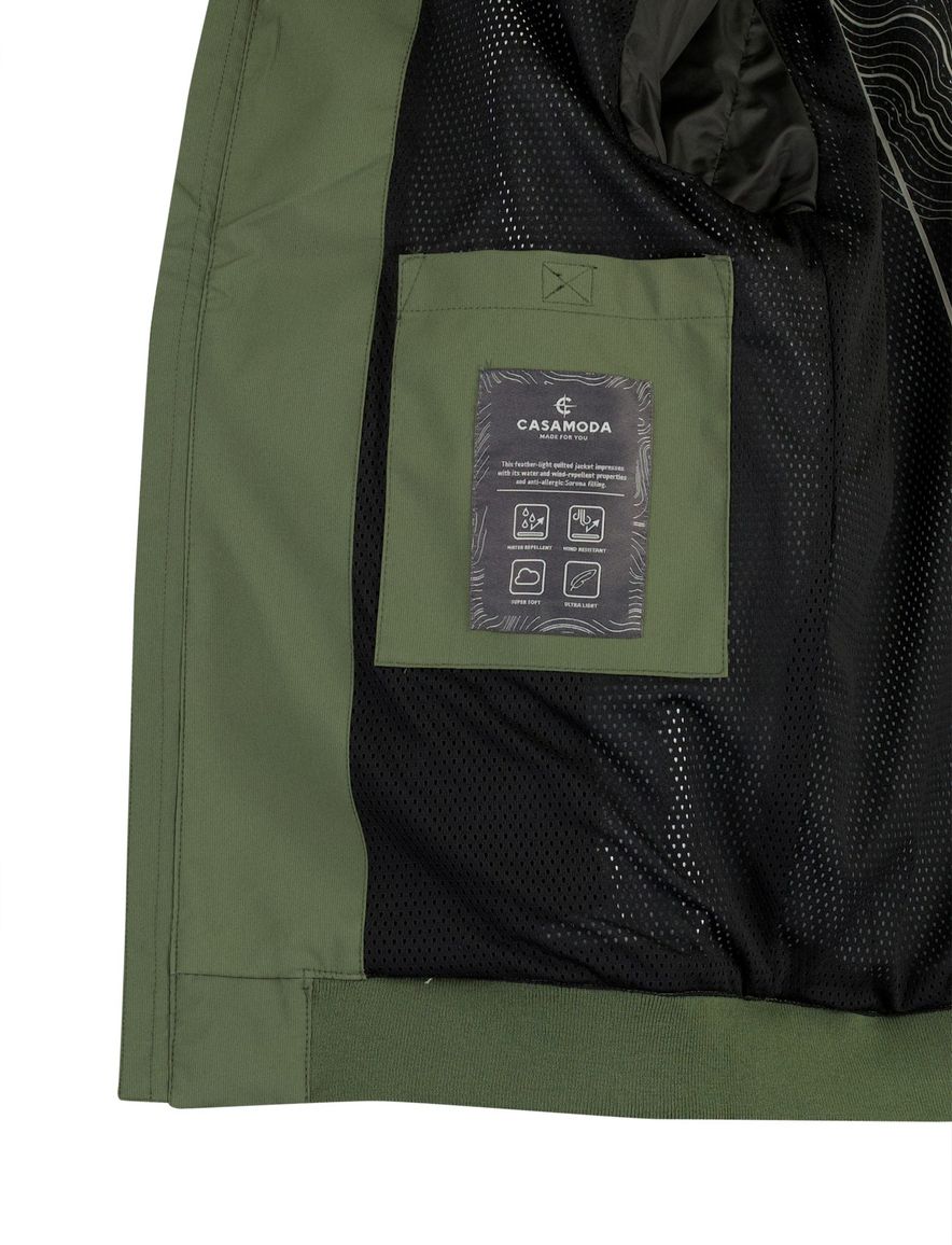 Zomer bomberjas Casa Moda waterafstotend groen 100% polyester