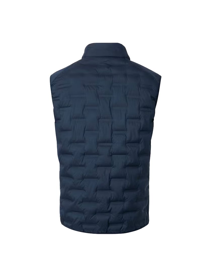 Donkerblauwe bodywarmer Casa Moda structuur