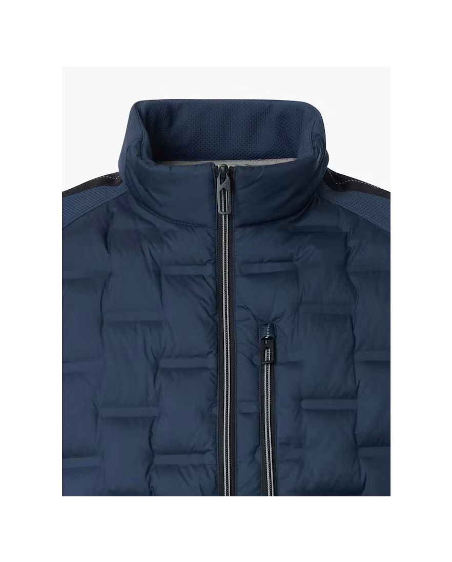 Bodywarmer donkerblauw Casa Moda opstaande kraag