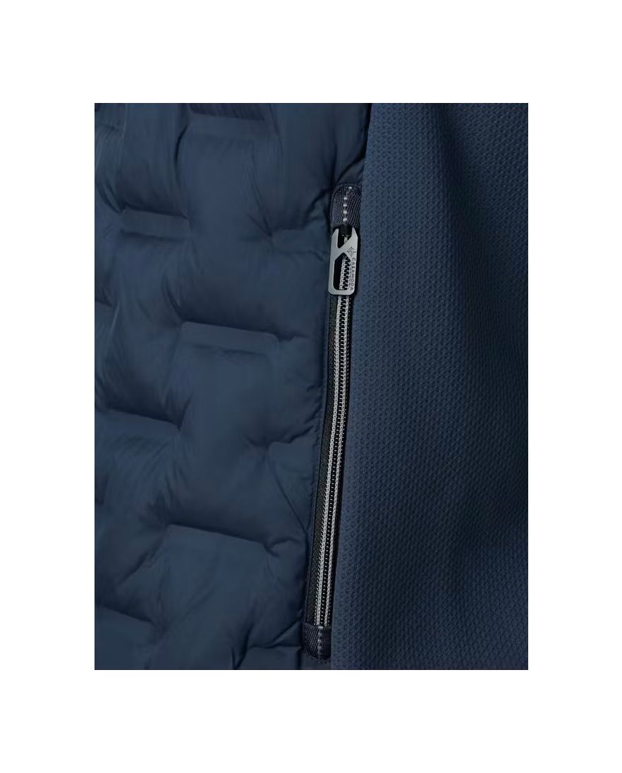 Bodywarmer donkerblauw Casa Moda opstaande kraag