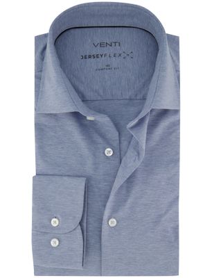 Casa Moda overhemd lichtblauw Venti comfort fit semi-wide collar jersey