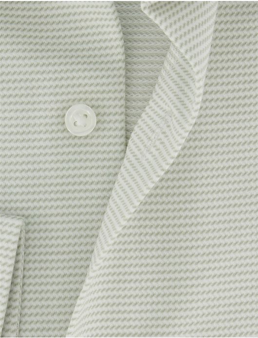 Venti comfort fit overhemd groen gestreept strijkvrij