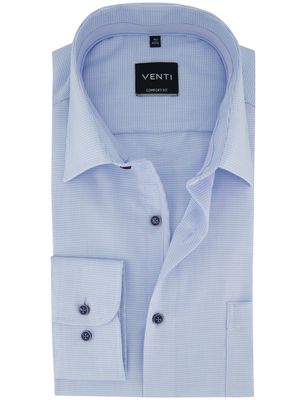 Casa Moda Strijkvrij zakelijk lichtblauw lange mouwen Venti overhemd