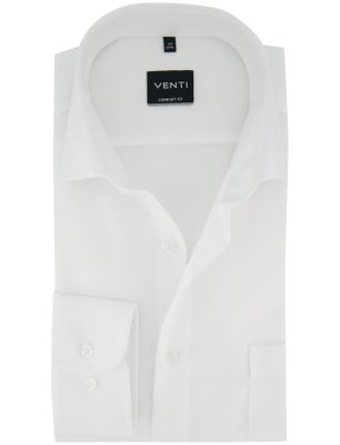 Casa Moda overhemd wit comfort fit Venti semi-wide collar strijkvrij