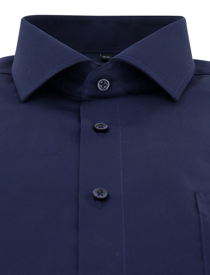 Venti Comfort Fit Overhemd ml7 navy wijde fit 100% katoen