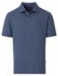 polo blauw Casa Moda korte mouw 2-knoops gemêleerd