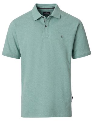 Casa Moda turquoise polo normale fit Casa Moda korte mouw 2-knoops