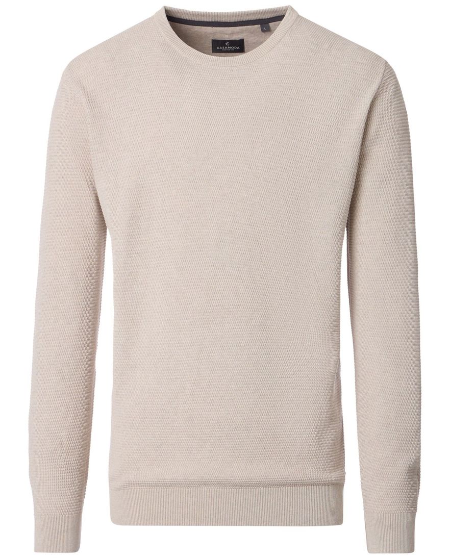 Casa Moda trui creme textuur 100% katoen