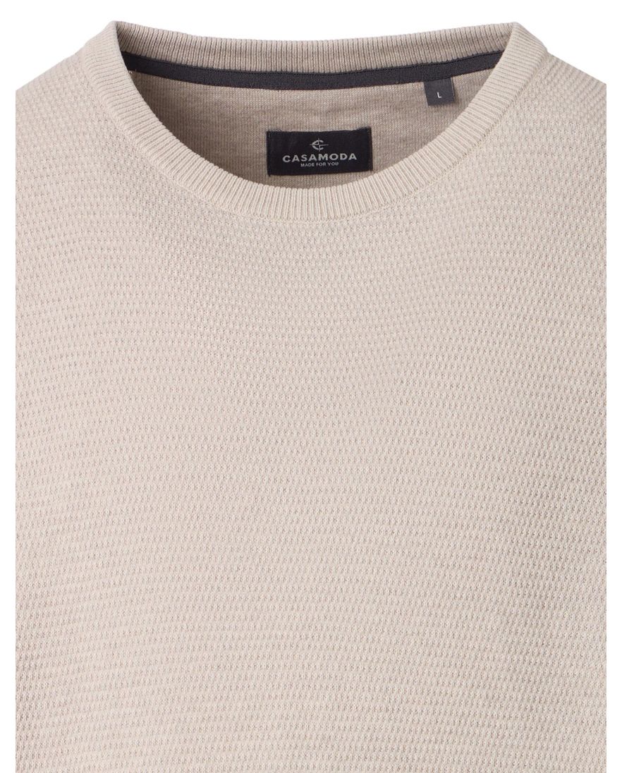 Casa Moda trui creme textuur 100% katoen