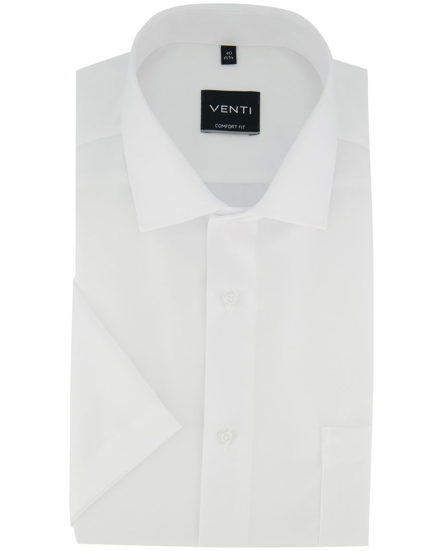 Overhemd met donkere knopen Venti comfort fit wit