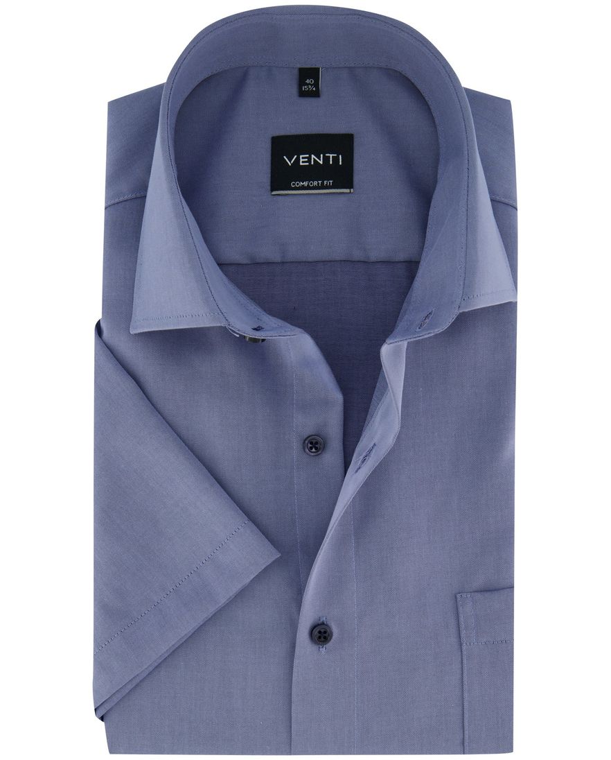 Overhemd met donkere knopen Venti comfort fit blauw
