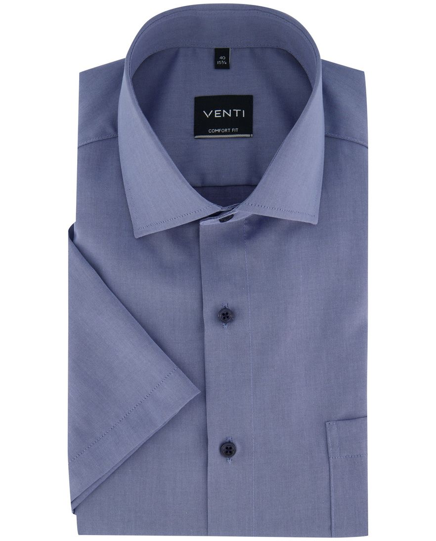 Overhemd met donkere knopen Venti comfort fit blauw