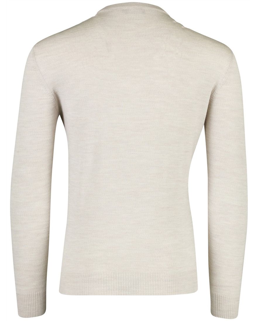 Maerz trui wol beige met v hals